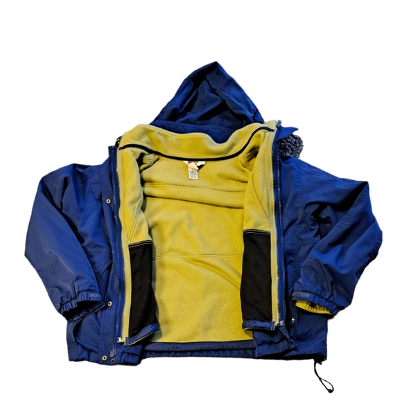 L.L. Bean Jackets & Blazers - L.L. BEAN WOMEN'S LARGE PETITE REMOVABLE FLEECE LINED HOODED JACKET